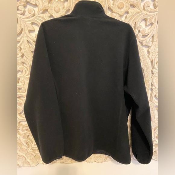 Lands End Jacket Fleece Cabincore Hiking Outdoors Fall Winter Black Size 14-16 - Picture 3 of 13